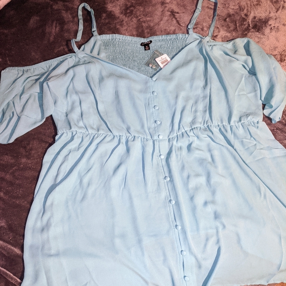 Cold shoulder blouse